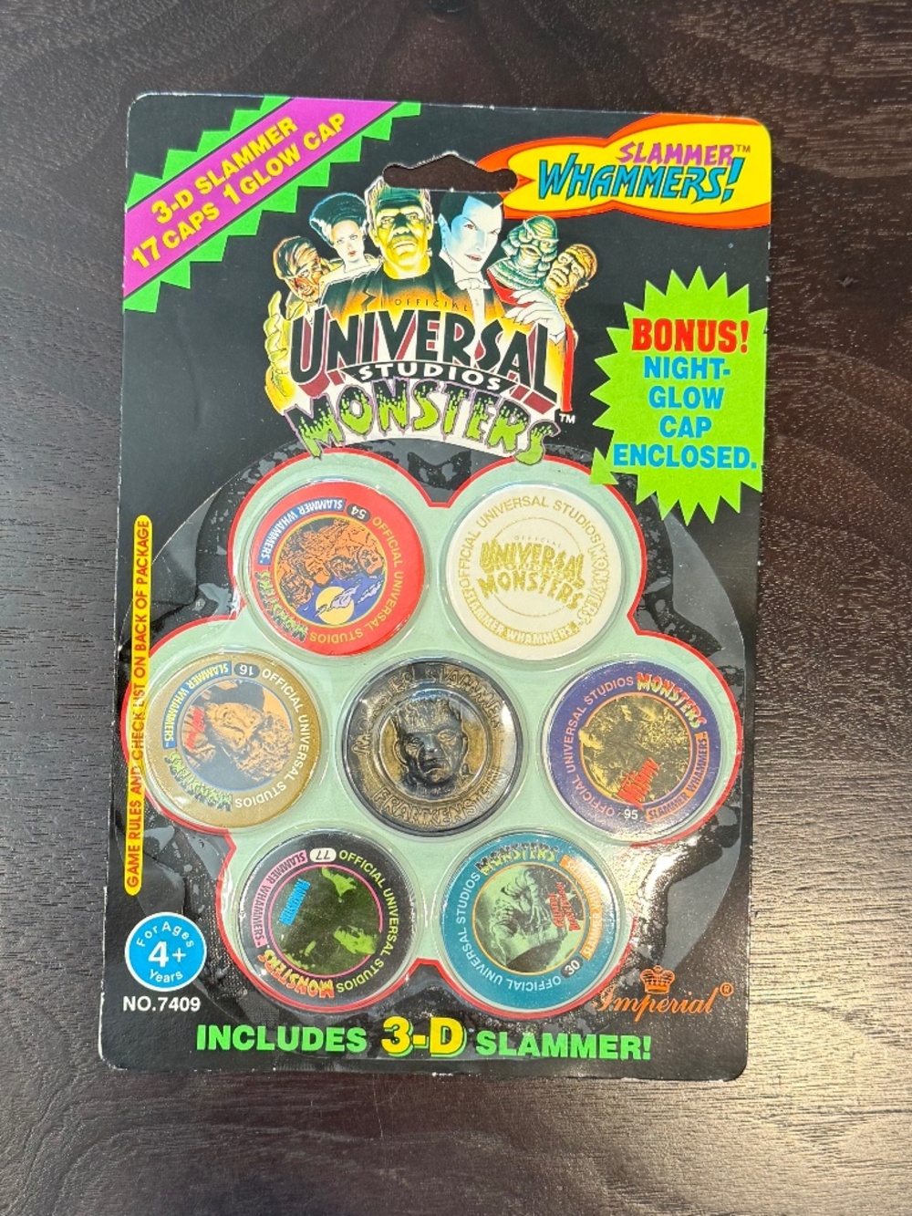 🧟 Vintage 1994 Universal Studios Monsters Slammer Whammers – Factory Sealed! 🧟